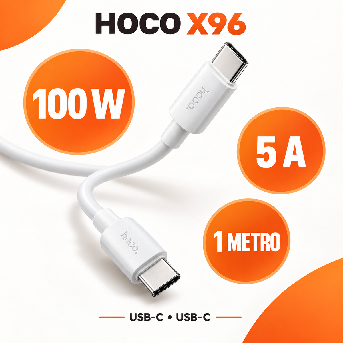 Cavo Hoco X96 USB-C a USB-C 100W 1m