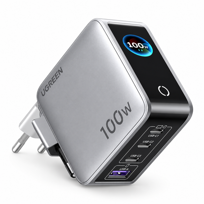 Caricatore UGREEN Nexode Pro X773 GaN 100W con Display TFT – 5 Porte