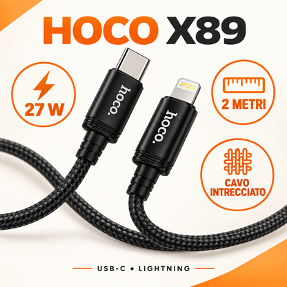 Cavo Hoco X89 USB-C a Lightning 27W 2m