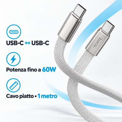 Cavo Hoco X125 USB-C a USB-C 60W 1m